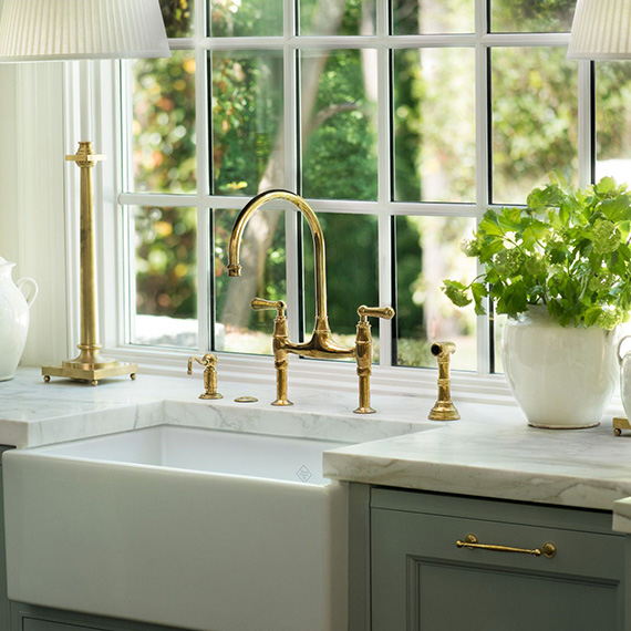 Fireclay Lancaster Round Above Counter Lavatory Sink